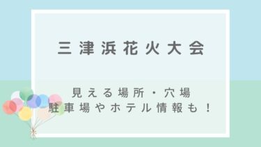 三津浜花火大会2022の屋台や穴場の見える場所は？駐車場・混雑状況も！