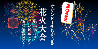 サザンビーチちがさき花火大会2022を見られる場所は？穴場は？屋台や時間、交通情報の開催情報をチェック！