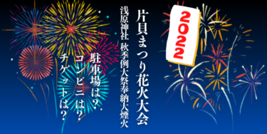 片貝まつり花火大会2022を見られる場所は？穴場は？屋台や時間、交通情報の開催情報をチェック！