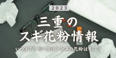 2023年三重県のスギ花粉はいつまで？ピークは？今年の花粉は多い？今年のスギ山の状況は？今日の花粉症ひどい？リアルタイム情報