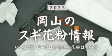 2023年岡山県のスギ花粉はいつまで？ピークは？今年の花粉は多い？今年のスギ山の状況は？今日の花粉症ひどい？リアルタイム情報