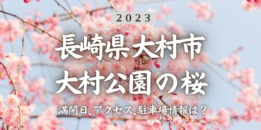 2023年大村公園の桜の見頃はいつ？満開時期、屋台、花見イベント情報、大村駅からのアクセス方法をチェック