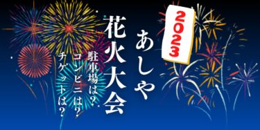 あしや花火大会2023を見られる場所は？穴場は？屋台や時間、交通情報の開催情報をチェック！