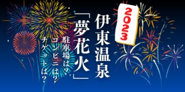 伊東温泉「夢花火」2023を見られる場所は？穴場は？屋台や時間、交通情報の開催情報をチェック！