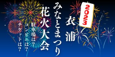 衣浦みなとまつり花火大会2023を見られる場所は？穴場は？屋台や時間、交通情報の開催情報をチェック！