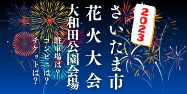 さいたま市花火大会 大和田公園会場2023を見られる場所は？穴場は？屋台や時間、交通情報の開催情報をチェック！