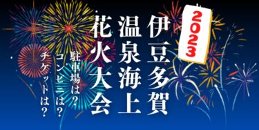 伊豆多賀温泉海上花火大会2023を見られる場所は？穴場は？屋台や時間、交通情報の開催情報をチェック！