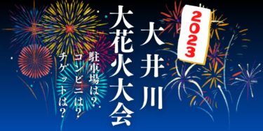 大井川大花火大会2023を見られる場所は？穴場は？屋台や時間、交通情報の開催情報をチェック！