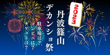 丹波篠山デカンショ祭2023を見られる場所は？穴場は？屋台や時間、交通情報の開催情報をチェック！